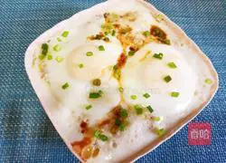 Illustration of how to make potato meatloaf and steamed eggs 11