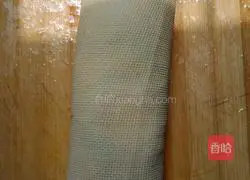 # steamed vegetables# Tofu skin and meat roll recipe illustration 6