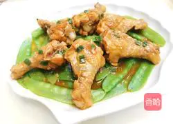Roast the chicken wings with snow peas Illustration of how to do it 13