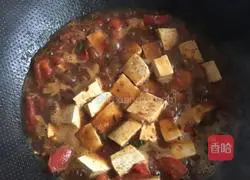 Illustration of how to make tomato braised tofu 4