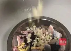 # steamed vegetables# Black eel in soy sauce recipe illustration 2