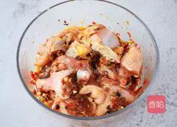 Illustration of how to make steamed chicken with pepper and mushroom sauce 8