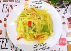 Illustration of how to make vinegar-based potato shreds 8