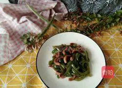 Illustration of how to make fried squid with green pepper 7