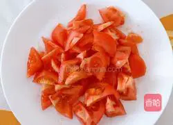 Illustration of how to make tomatoes and enoki mushrooms 3