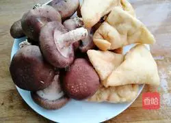 Illustration of how to make mushroom oil tofu 1