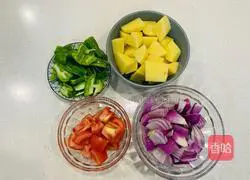 Illustration of how to make large plate chicken 3