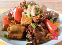 Illustration of how to make braised tofu with spareribs 20