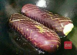 Illustration of homemade eggplant fish 2