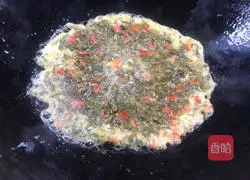 Red pepper and toon egg pancake recipe 8