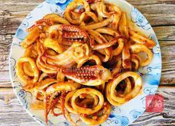 Illustration of how to make spicy fried squid 10