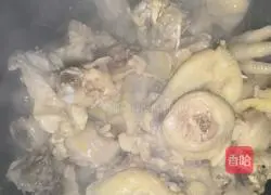 Illustration of how to make tea tree mushroom stewed chicken 7