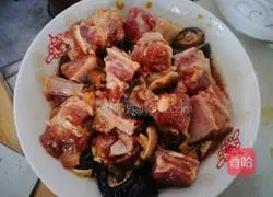 Steamed pork ribs with shiitake mushrooms Illustration of how to do it 3