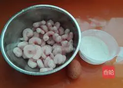 Fried Illustration of how to make shrimps 1
