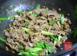 Fried mutton with green onion Illustration of how to do it 9
