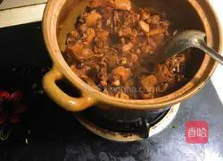 Stew Illustration of how to make duck meat pot 10