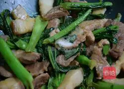Illustration of how to make stir-fried pork with spring vegetables 7
