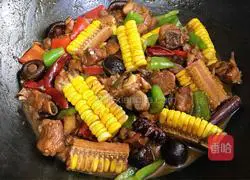 Illustration of how to make mushroom stewed chicken 11