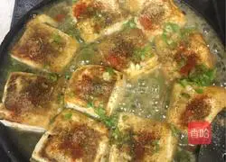 Illustration of how to make homemade sizzling tofu 7
