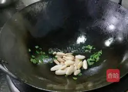 Illustration of how to make seasonal herbs, crab claws and asparagus 2