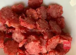 Chinese sausage Illustration of how to make corn and cowpeas 2