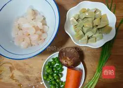 Illustration of how to make fried shrimps with solid eggs 2