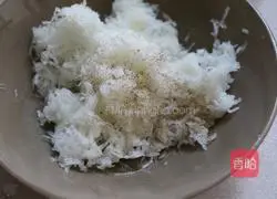 Illustration of how to make fried radish meatballs 2