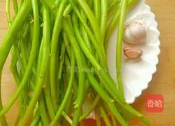 Spicy stir-fried water spinach stalks Illustration of how to do it 1