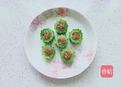 Illustration of how to make bitter melon stuffed with meat 3