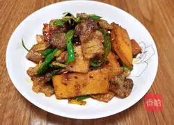 Illustration of how to make pancake twice-cooked pork 9