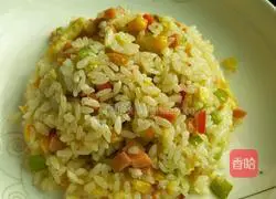 Illustration of how to make mixed vegetable fried rice 10