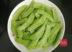 Illustration of how to make beef snow pea bento 5