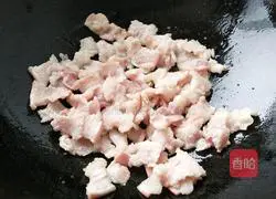 Illustration of how to make stir-fried water spinach with pork belly 3