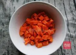 Illustration of how to make fried rice cakes with fresh vegetables and shrimp balls 6