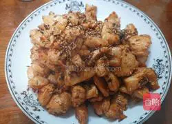 Cumin Illustration of how to make chicken breast cubes 6