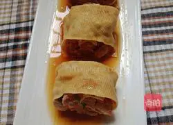 # Steamed Vegetables# Tofu Skin and Meat Rolls Recipe Illustration 10