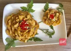 Illustration of how to make peony fish fillets (flowers blooming for wealth) 22