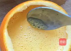 (Steamed vegetables) Orange Illustration of how to make steamed eggs 7