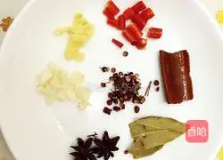 Illustration of how to make spicy pig's trotters 2