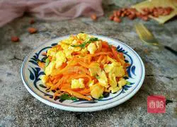 Illustration of how to make carrots and scrambled eggs 10