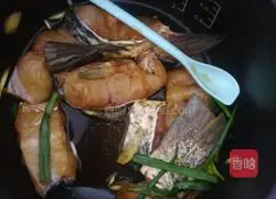 Illustration of braised fish cubes (grass carp) 1