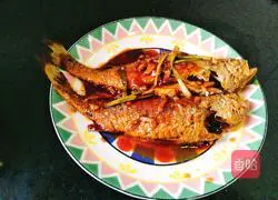 Illustration of braised small yellow croaker 3