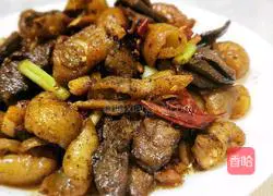 Pork liver Illustration of how to make fried sausage 7