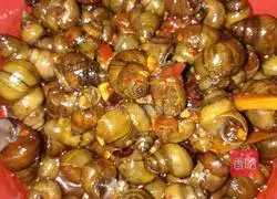 Illustration of spicy stir-fried field snails 3