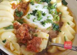 Illustration of how to make Tamago Tofu Steamed Pork 10