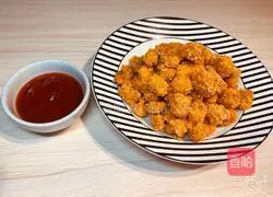Illustration of how to make fried chicken and popcorn 10