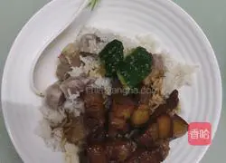 Illustration of making braised pork belly with soy sauce 5