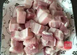 Illustration of braised pork with quail eggs 2