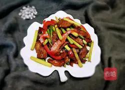 Illustration of how to make fried meat with garlic sprouts 22