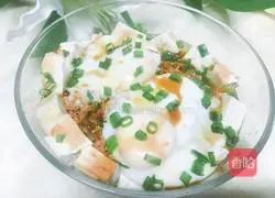 Illustration of how to make steamed tofu with minced meat and eggs 7